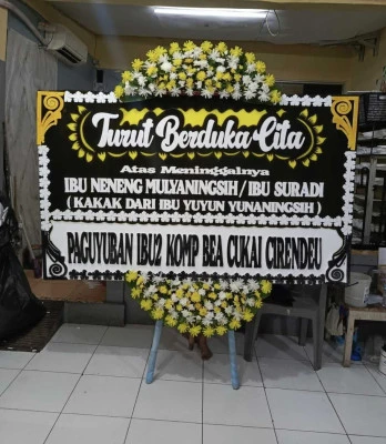 Papan Bunga di Cibeunying Kaler